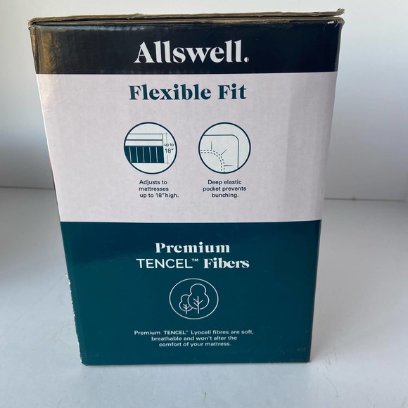 Allswell Mattress Protector Waterproof Breathable Fitted Sheet Bed Cover Queen - Picture 2 of 6